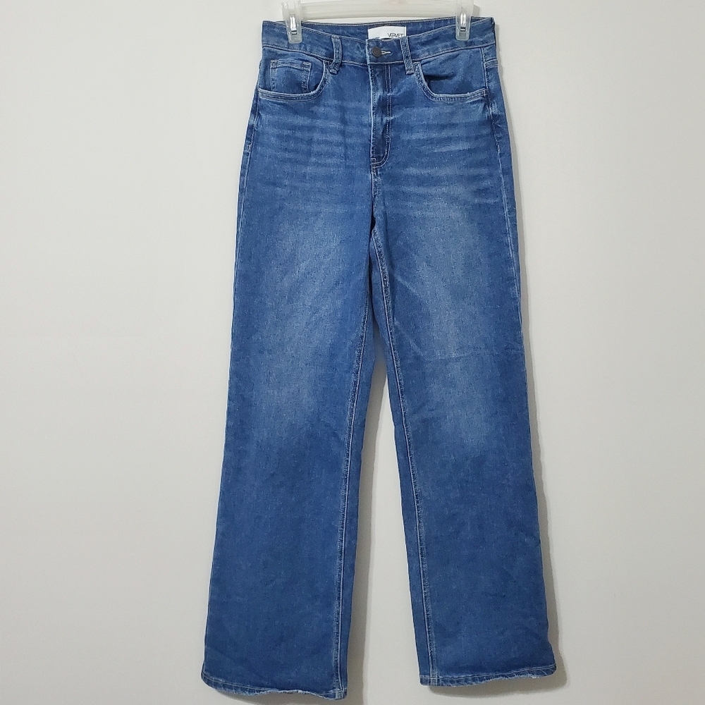 Vervet High-Rise Wide Leg Jeans 28 Waist - Picture 2 of 12